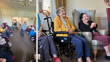 Hambleton Residents take part in a music themed afternoon